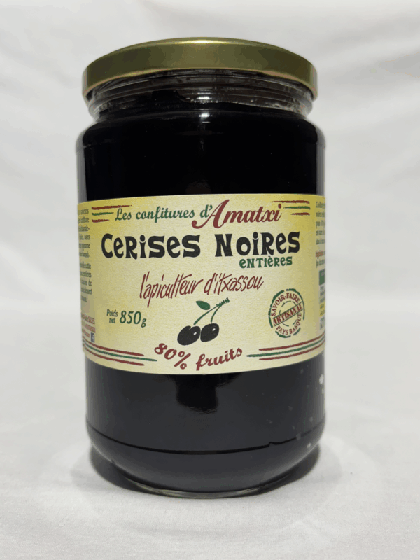 IMG_0048 Gros pot de confiture cerises noires 850g